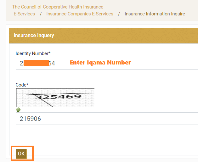 Insurance portal , enter details