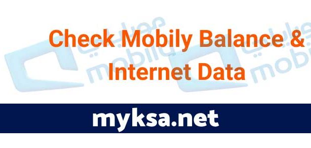 check mobily internet data