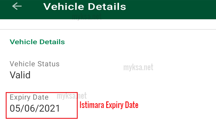 how to check car istimara expiry online
