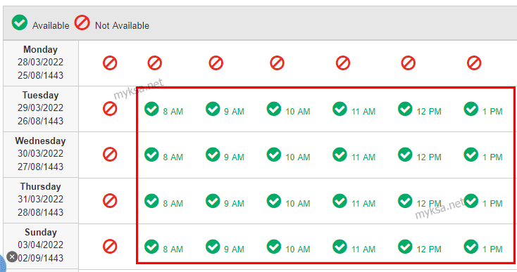 confirm date and time for traffic police appointment in ksa