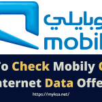 how to check mobily internet data offers
