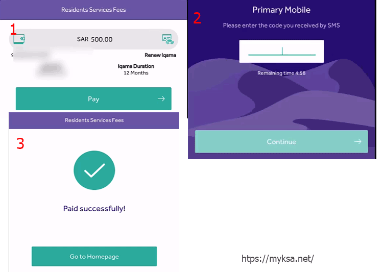 iqama expiry fine payment procedure