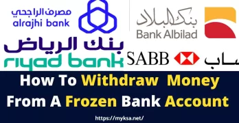 how to withdraw money from a frozen account
