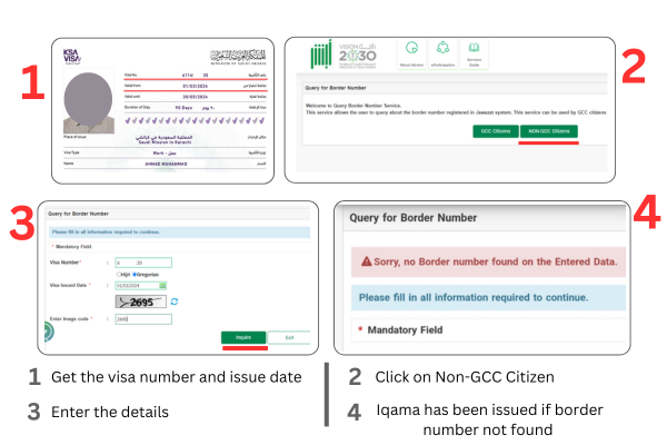 complete procedure to check iqama status , new iqama check issued or not